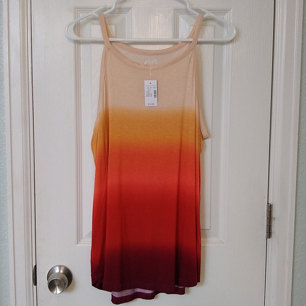 NWT Maurices Ombre High Neck Tank